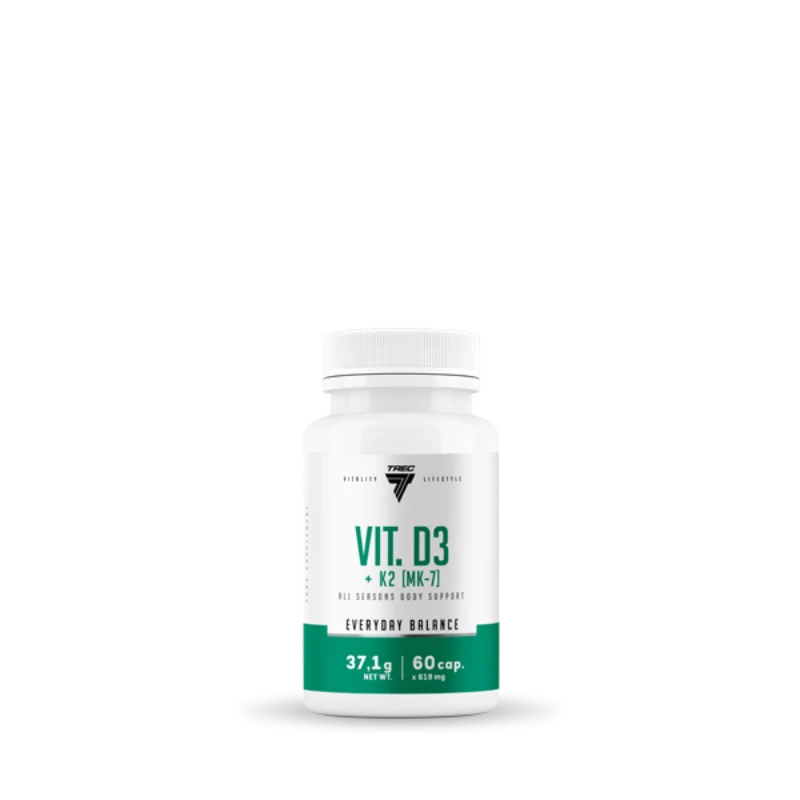 TREC VITAMIN D3 + K2 60 KAPS.