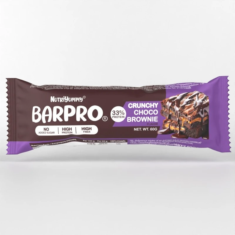 NUTRIYUMMY BARPRO CRUNCHY CHOCO BROWNIE 60G