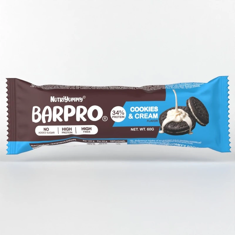 NUTRIYUMMY BARPRO COOKIES & CREAM 60G